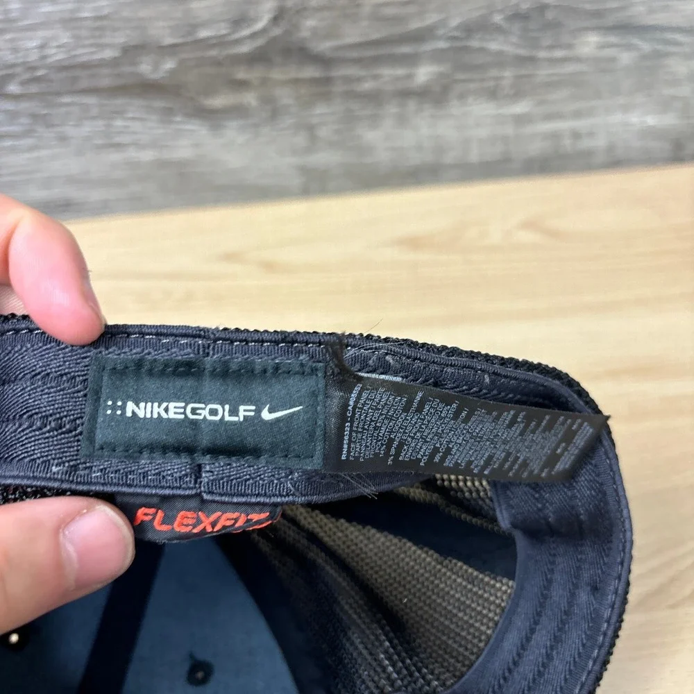 Scovis Cup‎ Hat Cap Fitted M/L Black Nike Golf Performance 2015